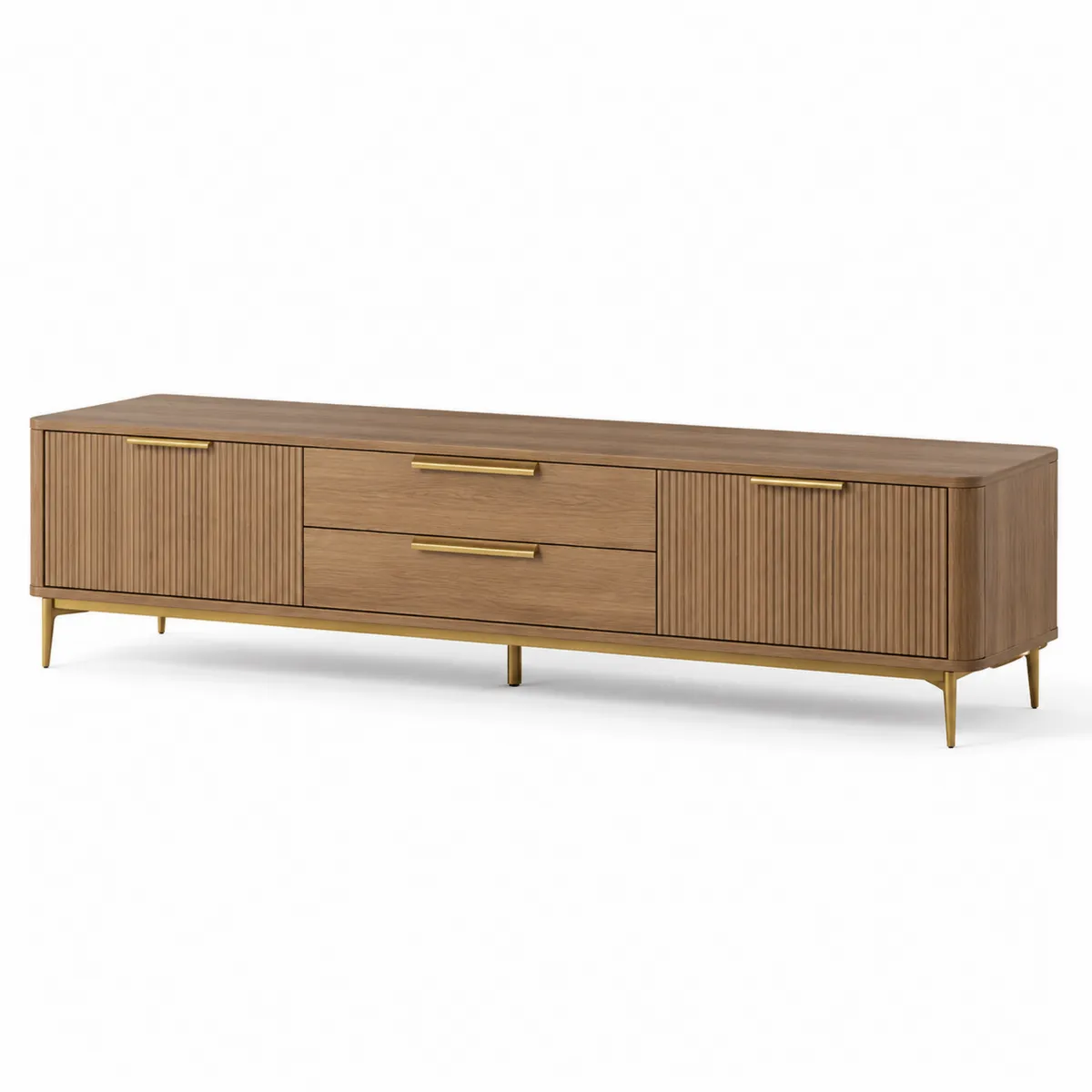 TV-Schrank Holz 180cm Metallfüße