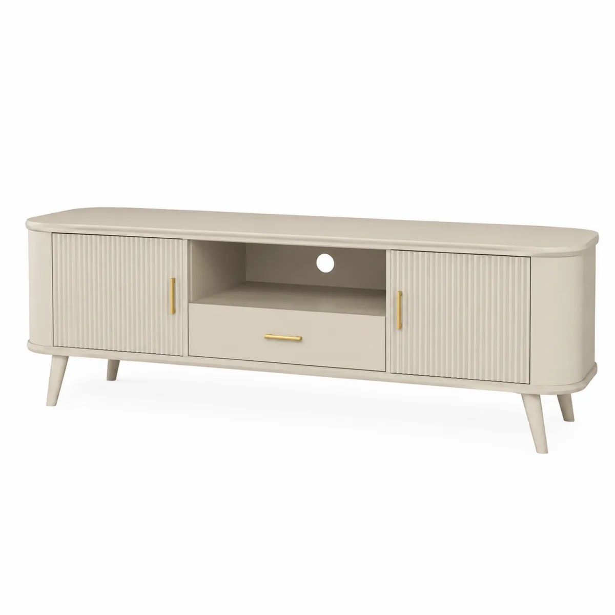 TV-Schrank Holz Beige 160 cm