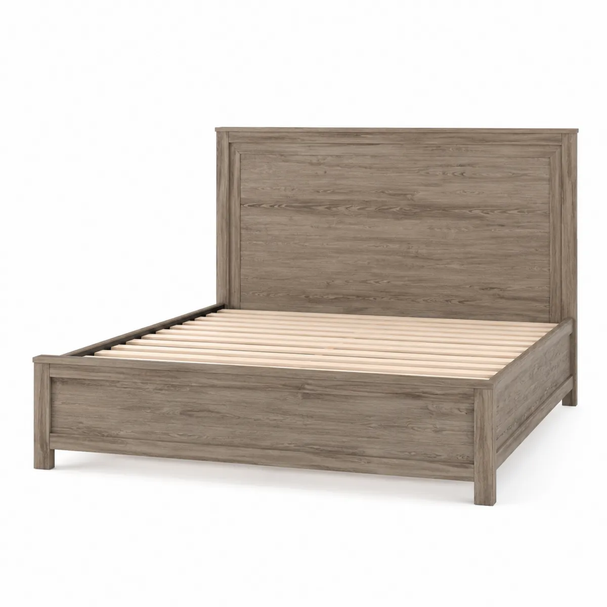 Doppelbett Eiche 200x180 cm Braun