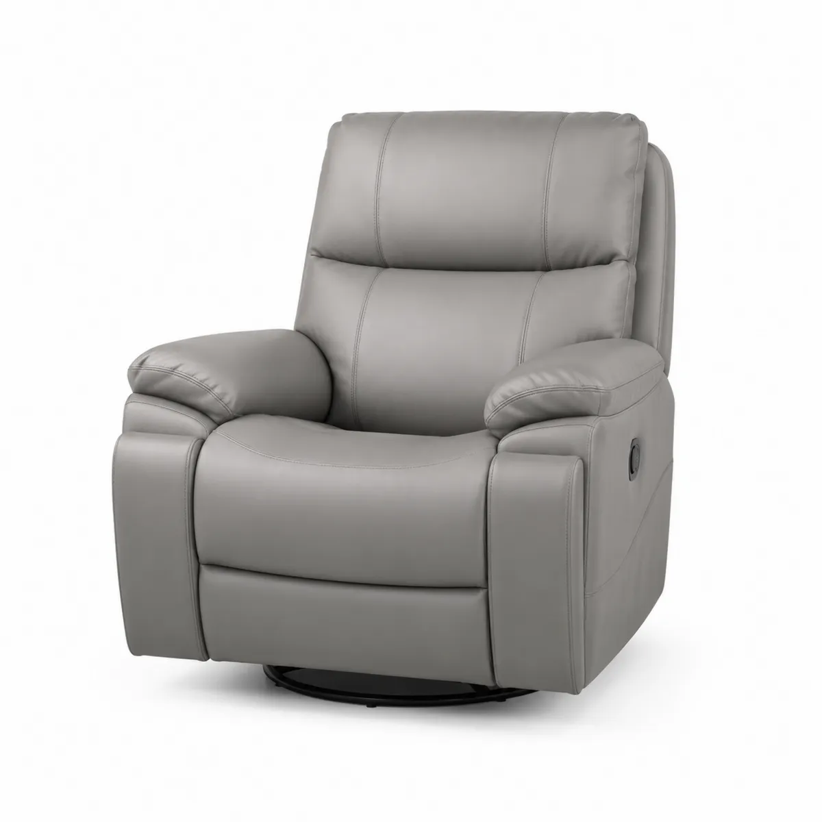 Drehbarer Relaxsessel Kunstleder Grau 100x85x105cm