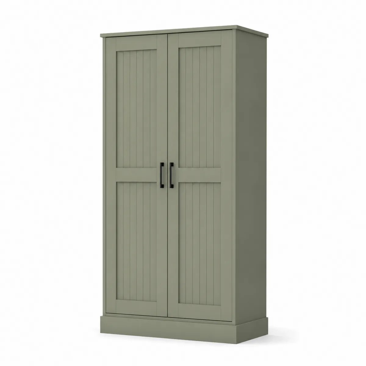Kleiderschrank mit 2 Türen MDF Grün
