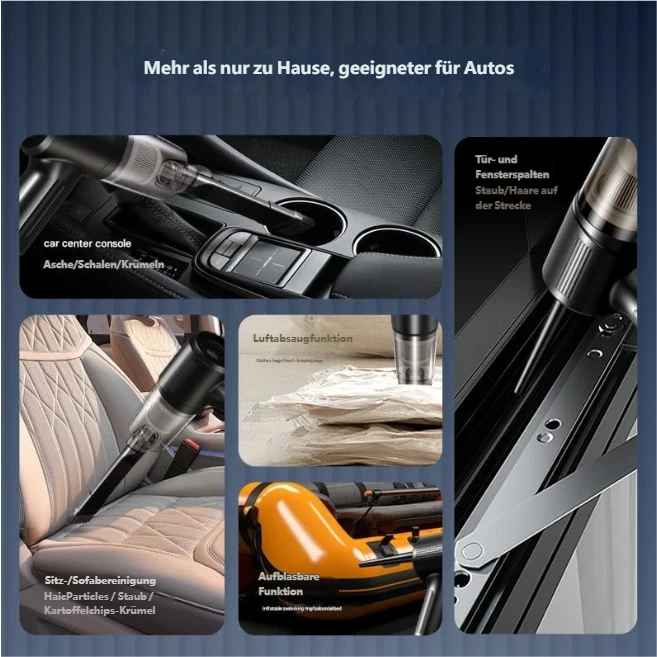 Wireless  Handheld Car Vacuum Cleaner Portable Cordless , Vacuum Cleaner with Multi-Nozzles--- Kaufe 4, erhalte extra 40%Rabatt & kostenlosen Versand