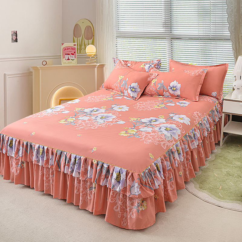 💖 Großer Sale – 50 % Rabatt 🛏️☁️ 3-teiliges Rüschen-Bettuch-Set