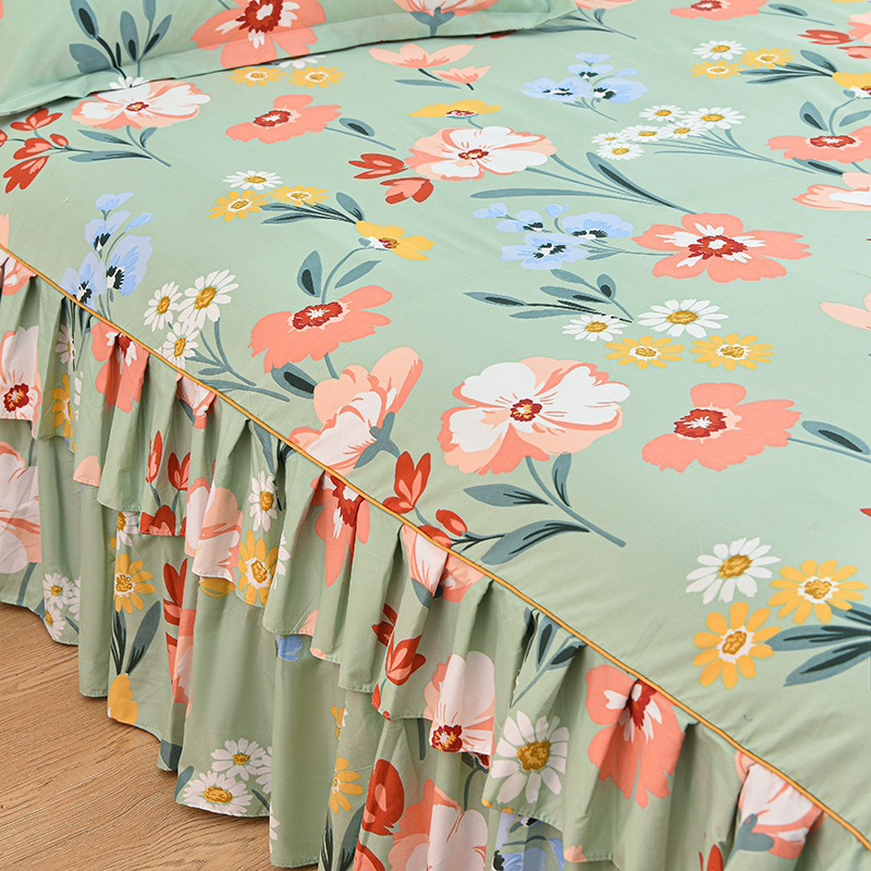 💖 Großer Sale – 50 % Rabatt 🛏️☁️ 3-teiliges Rüschen-Bettuch-Set