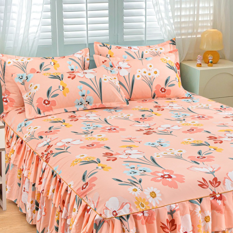 💖 Großer Sale – 50 % Rabatt 🛏️☁️ 3-teiliges Rüschen-Bettuch-Set