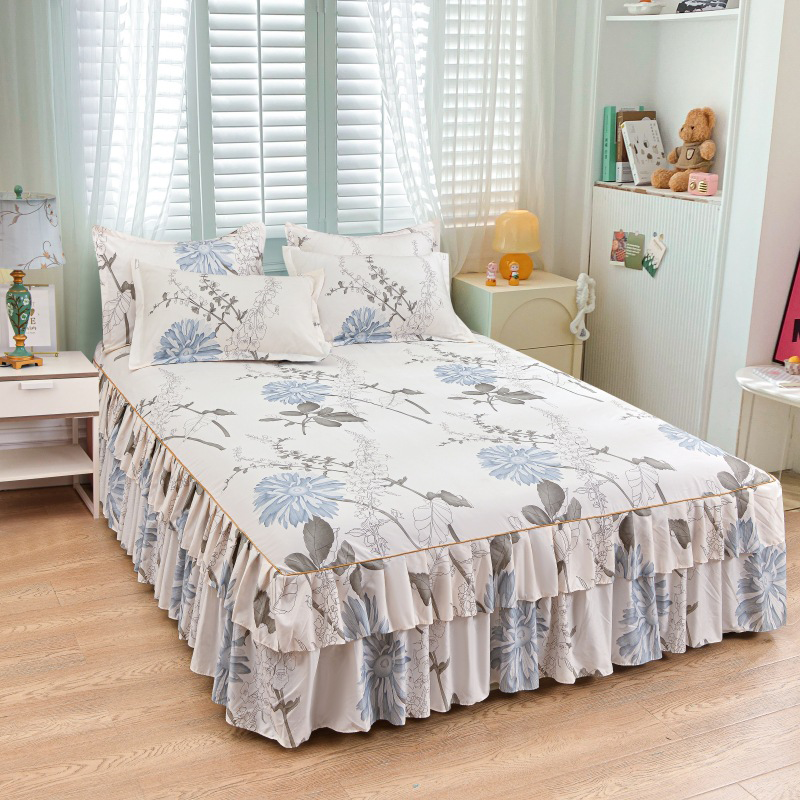 💖 Großer Sale – 50 % Rabatt 🛏️☁️ 3-teiliges Rüschen-Bettuch-Set