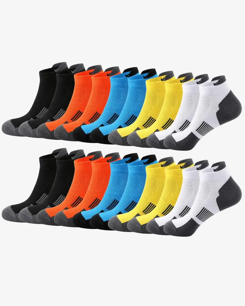 Herren 15‑Paar Atmungsaktive Knöchelsocken aus Mesh – Leicht, Bunt, Bequemer Sitz für Wandern & Fitness---15 Paar für nur 32 € & kostenloser Versand!