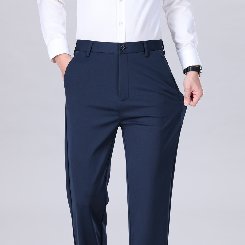Men's Stretch Dress Trousers – 4-Way Stretch,Expandable Waist,  No Iron,Wrinkle-Free for Casual & Office---Buy 2 Get 15% Off & Free Shipping!