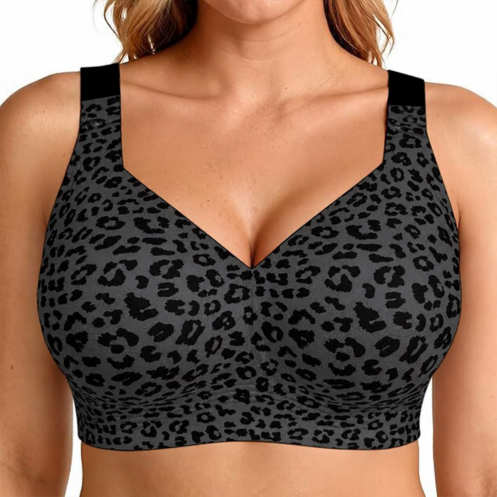 Women‘s 2-Pack Wirefree Bras – Full Coverage, Push-Up, Plus Size, No Underwire, Comfort Supportive
