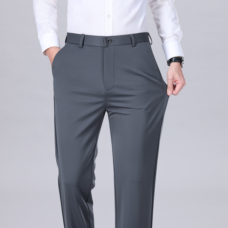 Men's Stretch Dress Trousers – 4-Way Stretch,Expandable Waist,  No Iron,Wrinkle-Free for Casual & Office---Buy 2 Get 15% Off & Free Shipping!