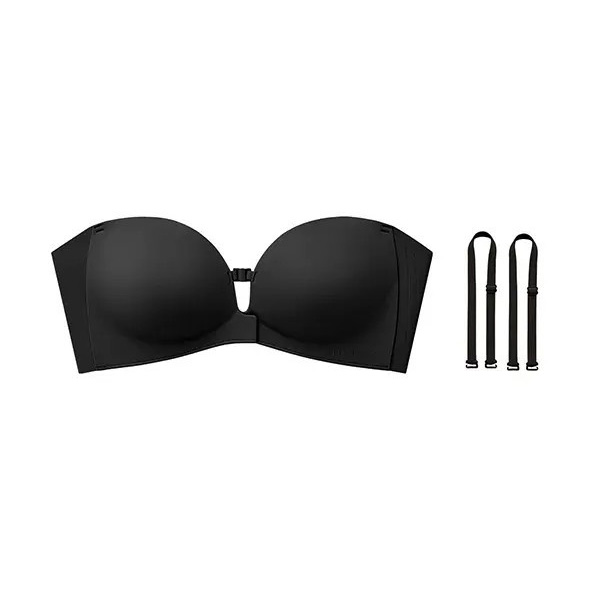 Women’s Strapless Front Closure Bra – Push Up, Anti-Slip Bio-Grip, Seamless, Multi-Way Removable Straps---Buy 2 Get 15% Off & Free Shipping!