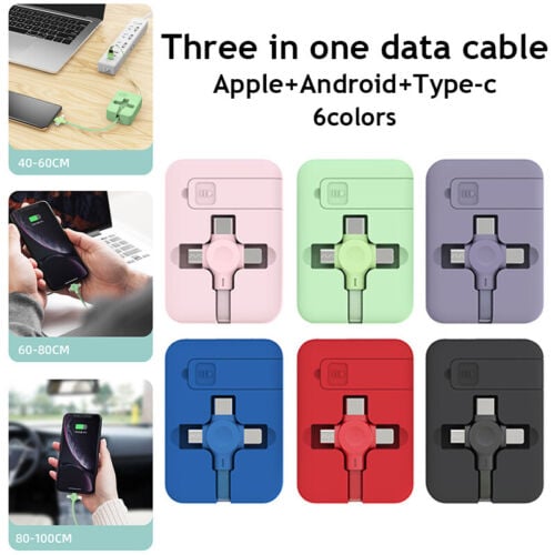 Fast USB Charging Cable Universal Multi Function Cell Phone Charger Cord 3 in 1 | eBay