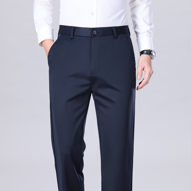 Men's Stretch Dress Trousers – 4-Way Stretch,Expandable Waist,  No Iron,Wrinkle-Free for Casual & Office---Buy 2 Get 15% Off & Free Shipping!