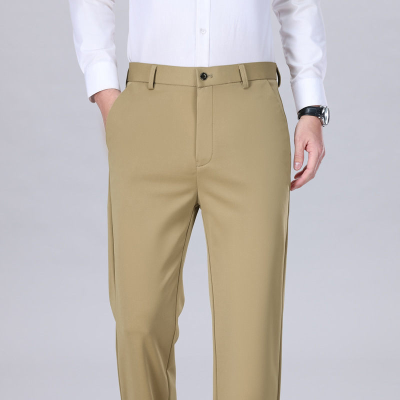 Men's Stretch Dress Trousers – 4-Way Stretch,Expandable Waist,  No Iron,Wrinkle-Free for Casual & Office---Buy 2 Get 15% Off & Free Shipping!