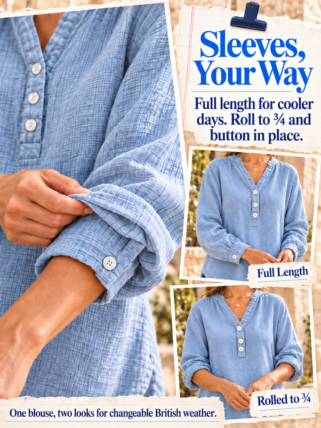 Women’s Oversized V-Neck Blouse – 100% Cotton, Button Front, Textured, Long Sleeve, Loose Fit for Spring/Autumn---Buy 2 Get 15% Off & Free Shipping!