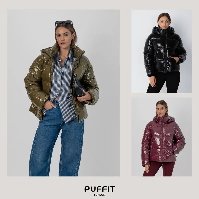 Women’s Short Puffer Jacket – Removable Hood, Faux Fur Lining Option, Zip Pockets, Warm Quilted Coat for Winter---Buy 2 Get 15% Off & Free Shipping!