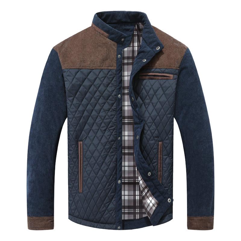 Men’s Diamond Quilted Jacket – Lightweight, Button-Down, Band Collar, Utility Pocket, Slim Fit for Everyday Wear---Buy 2 Get 15% Off & Free Shipping!