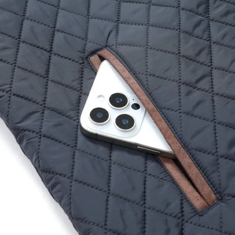 Men’s Diamond Quilted Jacket – Lightweight, Button-Down, Band Collar, Utility Pocket, Slim Fit for Everyday Wear---Buy 2 Get 15% Off & Free Shipping!