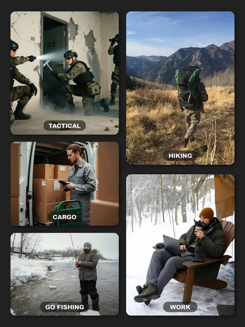 Men’s Water-Repellent Fleece-Lined Work Trousers – Wear-Resistant Softshell, Windproof, Multi-Pocket Cargo for Hiking, Work & Outdoor---Buy 2 Get 15% Off & Free Shipping!