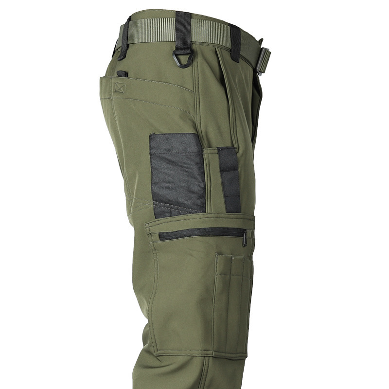 Men’s Water-Repellent Fleece-Lined Work Trousers – Wear-Resistant Softshell, Windproof, Multi-Pocket Cargo for Hiking, Work & Outdoor---Buy 2 Get 15% Off & Free Shipping!