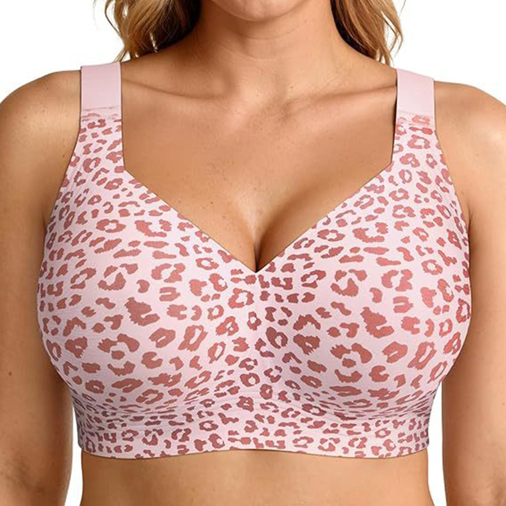 Women‘s 2-Pack Wirefree Bras – Full Coverage, Push-Up, Plus Size, No Underwire, Comfort Supportive