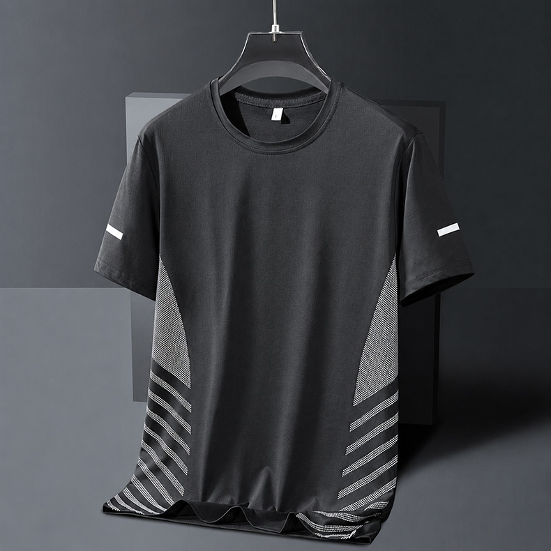Herren Schnelltrocknende Kurzarm-T-Shirts – atmungsaktiv, Stretch, bedruckter Rundhals für Laufen, Fitness & Freizeit --- Kaufen Sie 5 und sichern Sie sich 50% Rabatt & kostenfreien Versand!