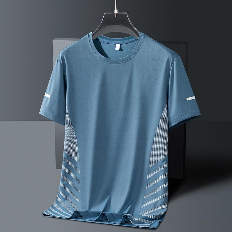 Herren Schnelltrocknende Kurzarm-T-Shirts – atmungsaktiv, Stretch, bedruckter Rundhals für Laufen, Fitness & Freizeit --- Kaufen Sie 5 und sichern Sie sich 50% Rabatt & kostenfreien Versand!