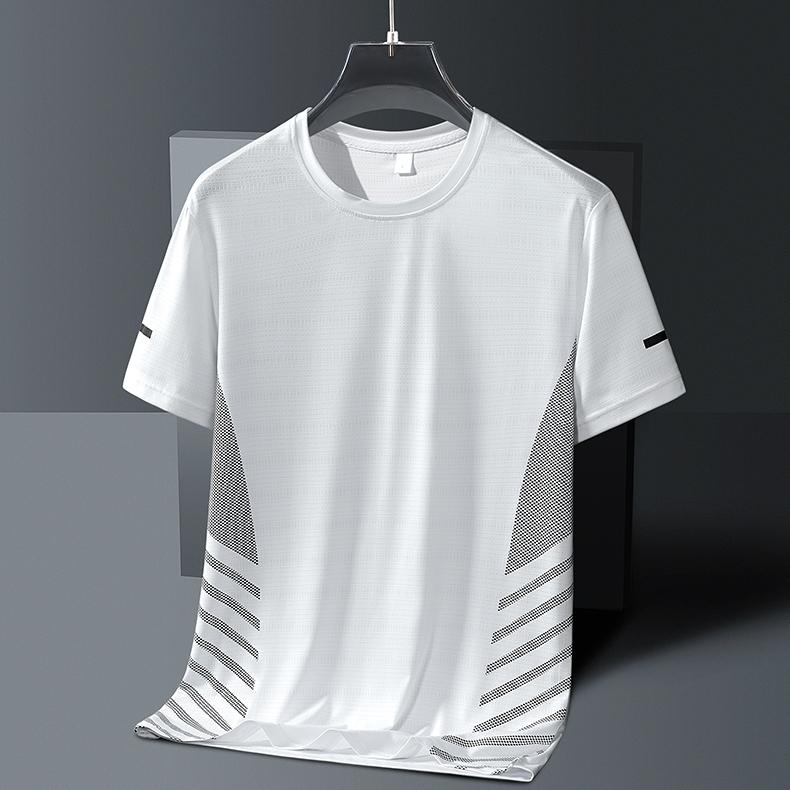 Herren Schnelltrocknende Kurzarm-T-Shirts – atmungsaktiv, Stretch, bedruckter Rundhals für Laufen, Fitness & Freizeit --- Kaufen Sie 5 und sichern Sie sich 50% Rabatt & kostenfreien Versand!
