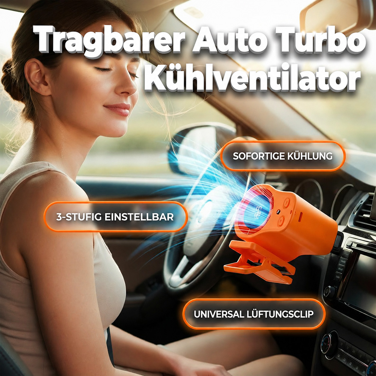 🔥HEISSER SALE – 50% RABATT🔥 Freihändiger persönlicher Kühlventilator mit LED-Display