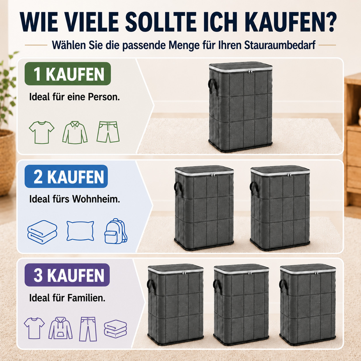 180 Liter Platz für dein Chaos – aber nur, wenn du es ordentlich haben willst