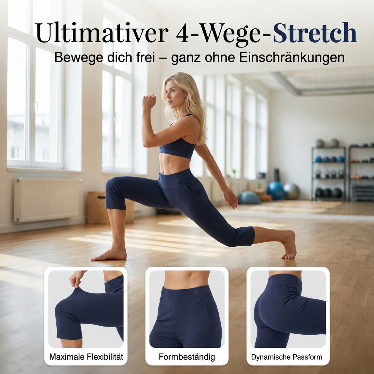 🌺 Sommer-Sale – 65 % Rabatt 👖✨ Elegante Bauchkontroll-Yogahose