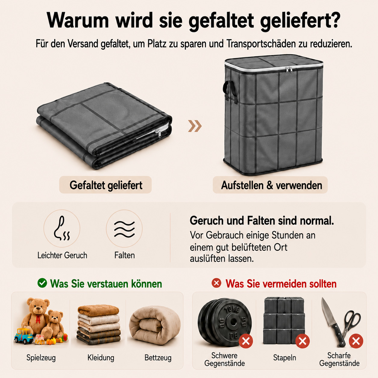 180 Liter Platz für dein Chaos – aber nur, wenn du es ordentlich haben willst
