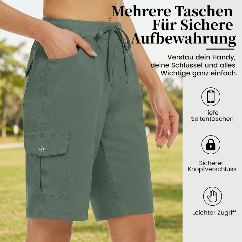 Damen Quick-Dry Cargo-Shorts mit Taschen | UPF 50+ & verstellbare Passform – 2 kaufen, 15 % Rabatt + kostenloser Versand