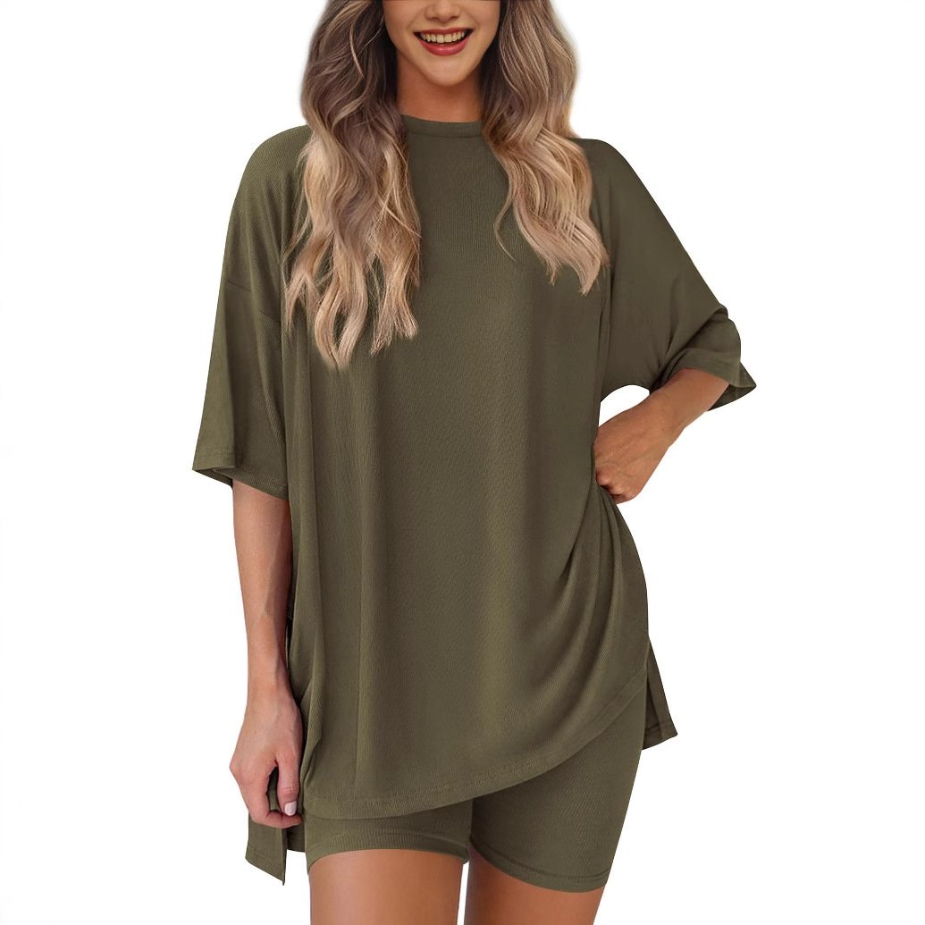 🎁 49 % Rabatt auf Damen-Sommer-Set – lässiges Oversized-Outfit in 2 Teilen 👕🩳 (2026 Aktion)
