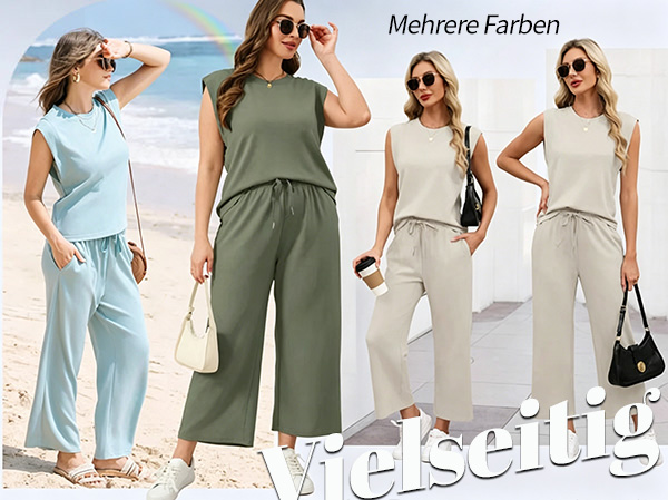 💕Hot Sale  60% OFF🔥New Women's  Sleeveless Top & Wide-Leg Pants Set