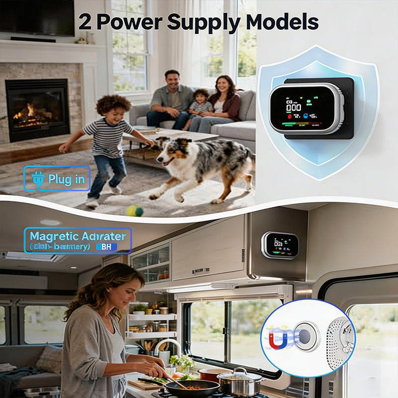 🔥 50 % Rabatt – Tragbarer 4-Gas-Warner mit LCD, Ton-Licht-Vibrations-Alarm & 10 Std. Standby 🔥