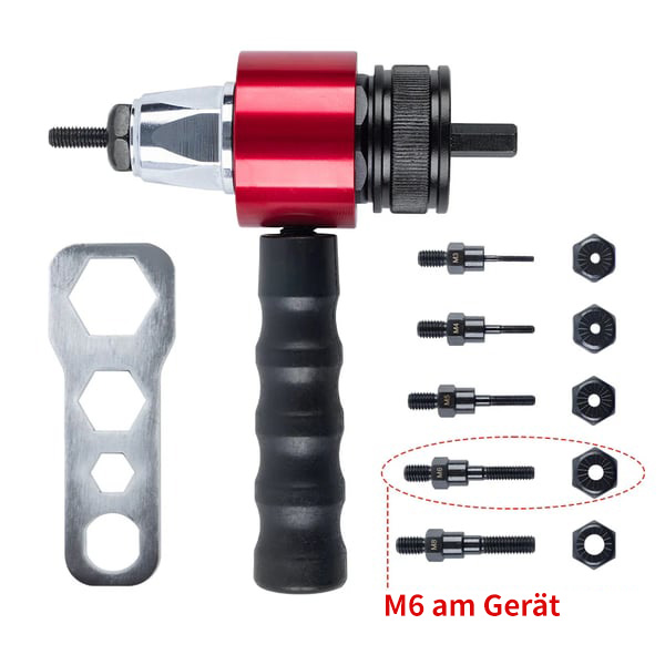 M3-M8 Elektrischer Nietmuttern-Adapter-Satz