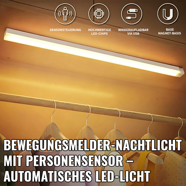 🎁 Nur heute: 60 % Rabatt 💡 Kabellose LED-Sensorleuchte mit Magnetbefestigung – ohne Bohren