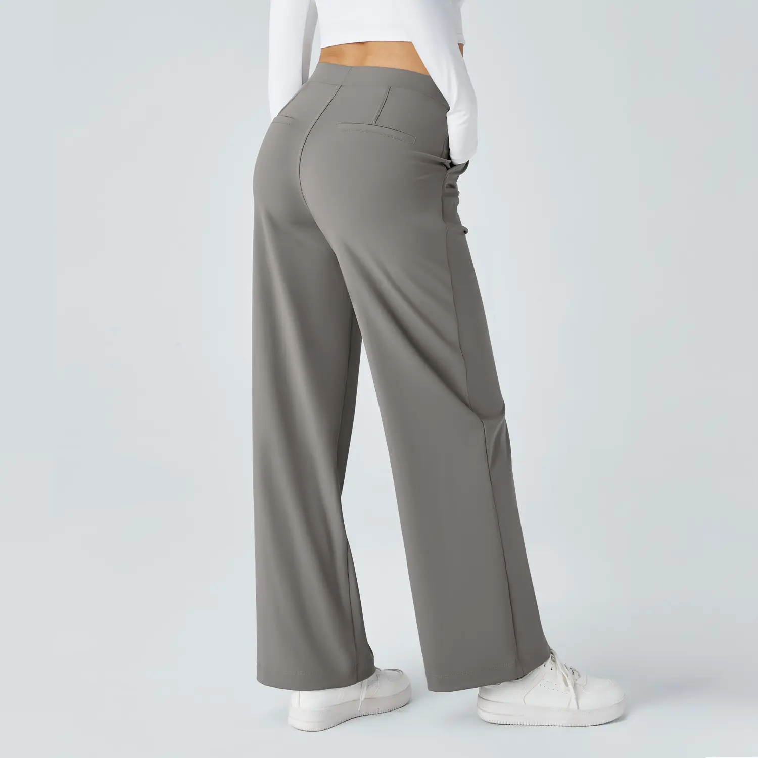 Halara Flex High Waisted Plicated Side Pocket Straight Leg Work Pants #SwimWeek