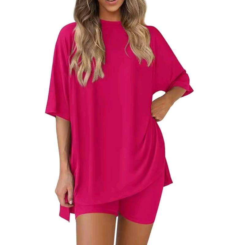 🎁 49 % Rabatt auf Damen-Sommer-Set – lässiges Oversized-Outfit in 2 Teilen 👕🩳 (2026 Aktion)
