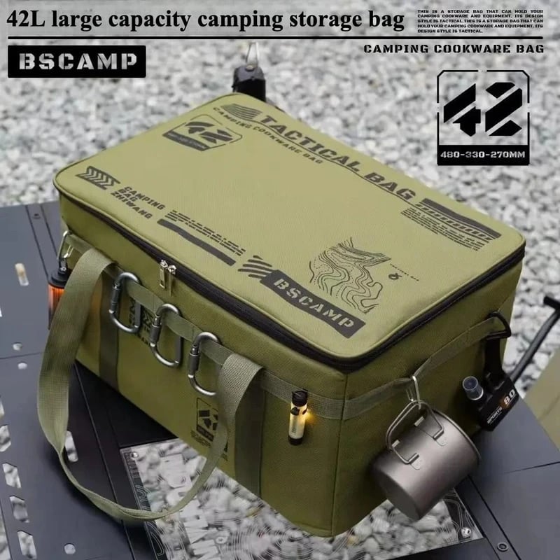 🔥 Bestseller – 49 % Rabatt 🔥 Großer faltbarer Outdoor-Aufbewahrungsbeutel – wasserdicht, tragbar, ideal für Camping & Picknick