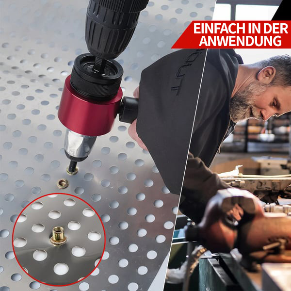 M3-M8 Elektrischer Nietmuttern-Adapter-Satz