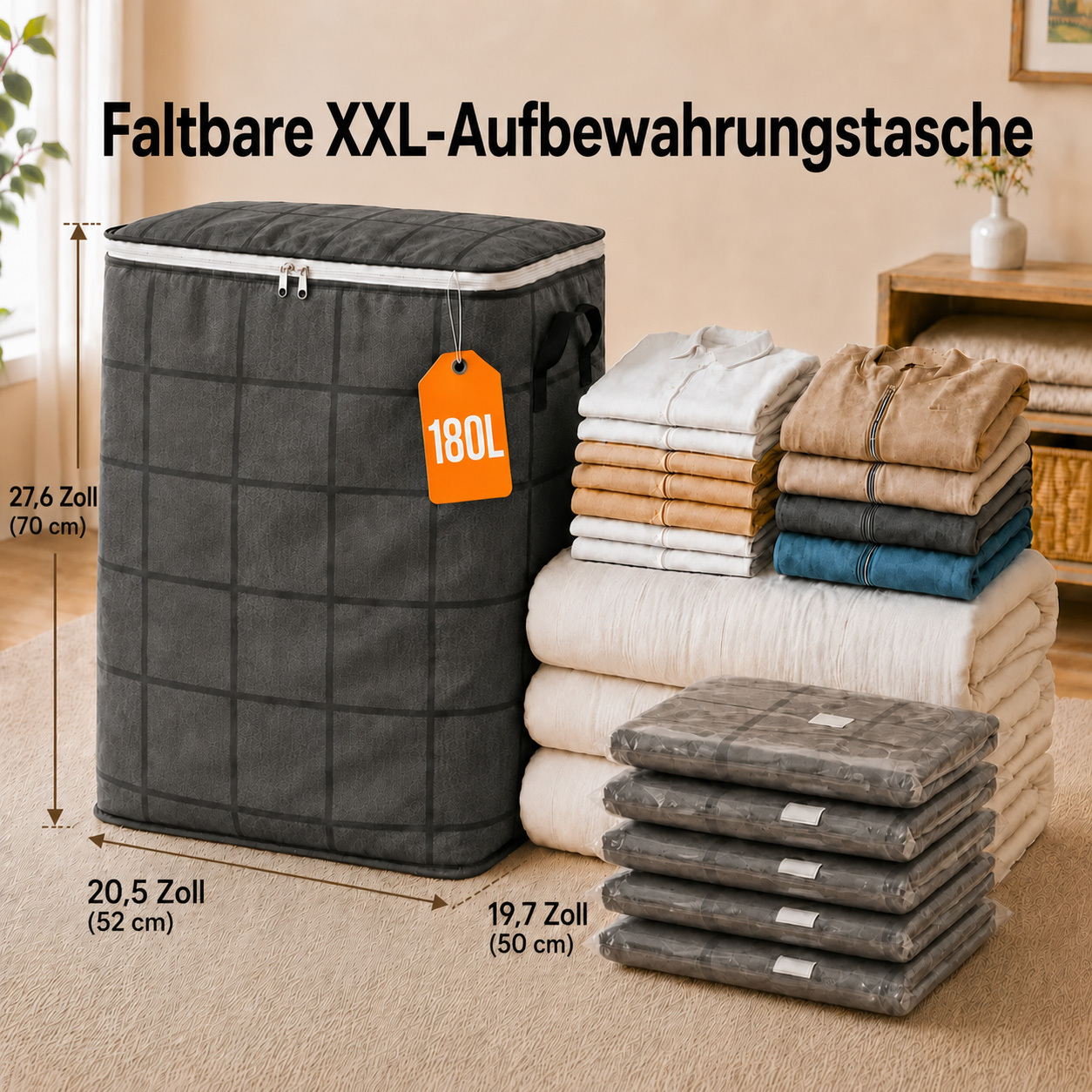 180 Liter Platz für dein Chaos – aber nur, wenn du es ordentlich haben willst