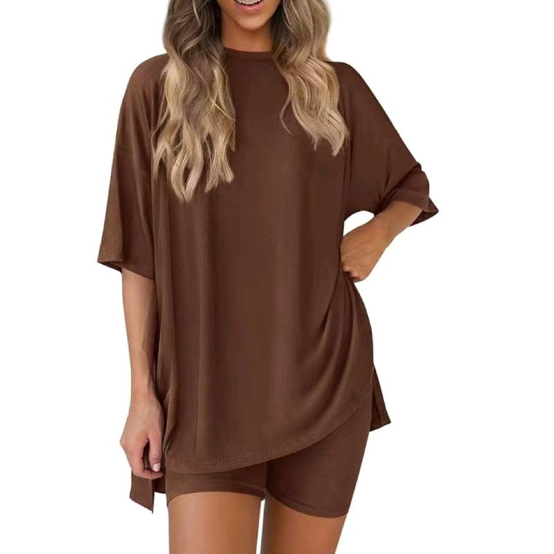 🎁 49 % Rabatt auf Damen-Sommer-Set – lässiges Oversized-Outfit in 2 Teilen 👕🩳 (2026 Aktion)