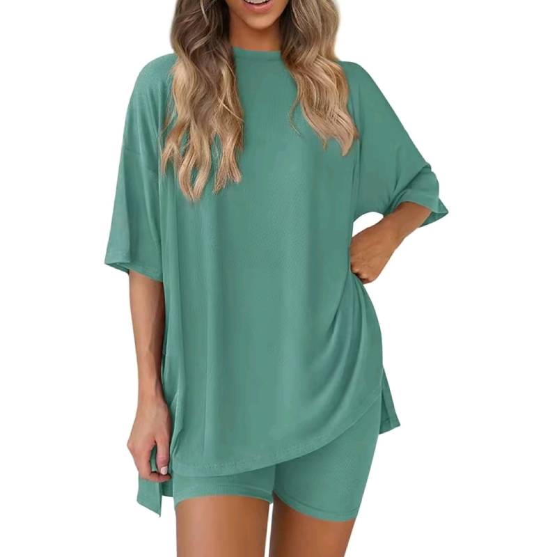 🎁 49 % Rabatt auf Damen-Sommer-Set – lässiges Oversized-Outfit in 2 Teilen 👕🩳 (2026 Aktion)