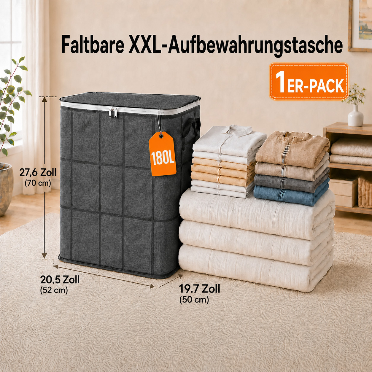 180 Liter Platz für dein Chaos – aber nur, wenn du es ordentlich haben willst