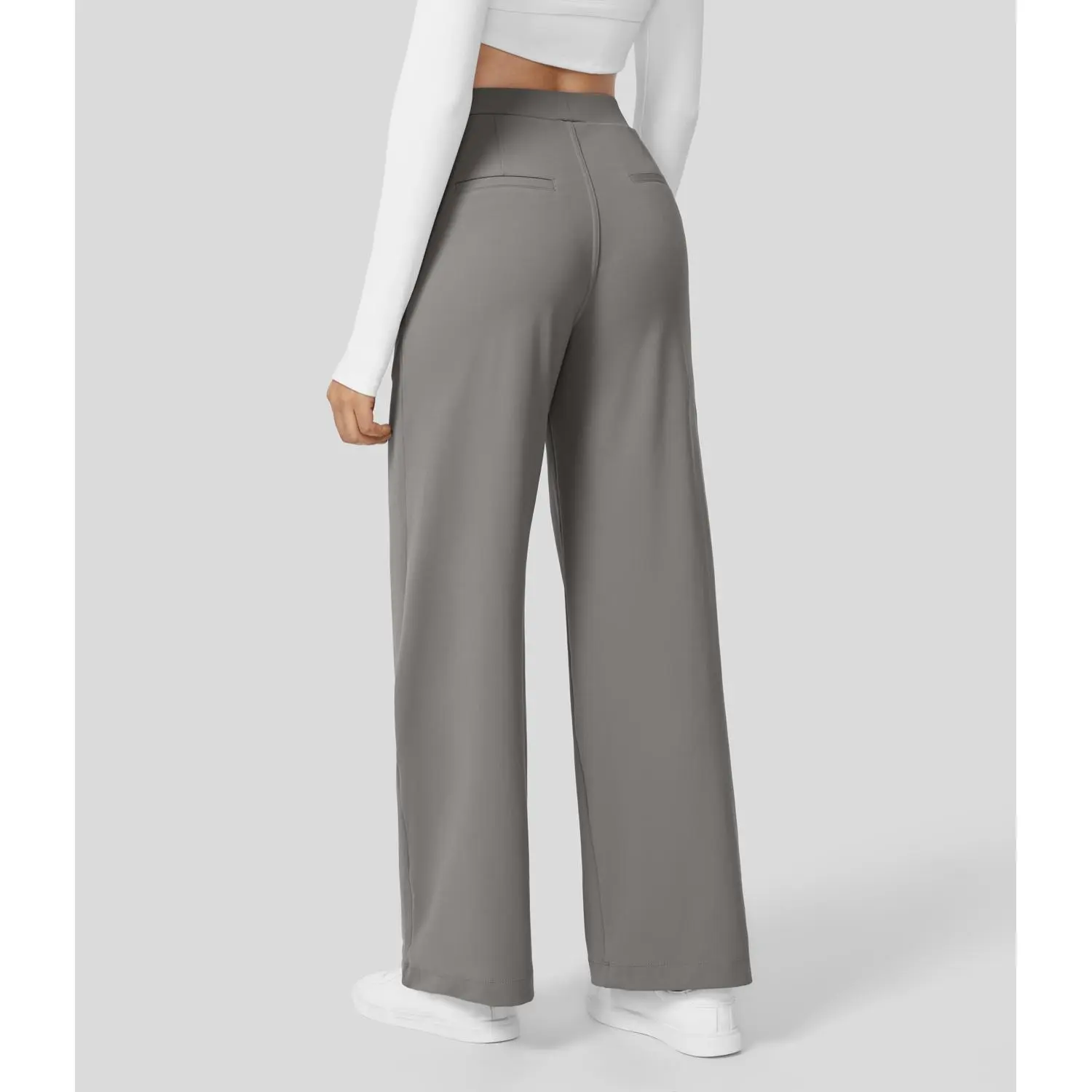Halara Flex High Waisted Plicated Side Pocket Straight Leg Work Pants #SwimWeek