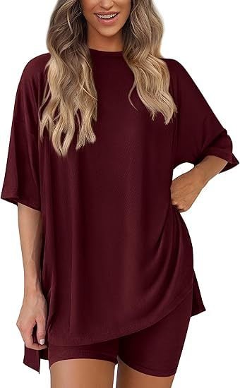 🎁 49 % Rabatt auf Damen-Sommer-Set – lässiges Oversized-Outfit in 2 Teilen 👕🩳 (2026 Aktion)