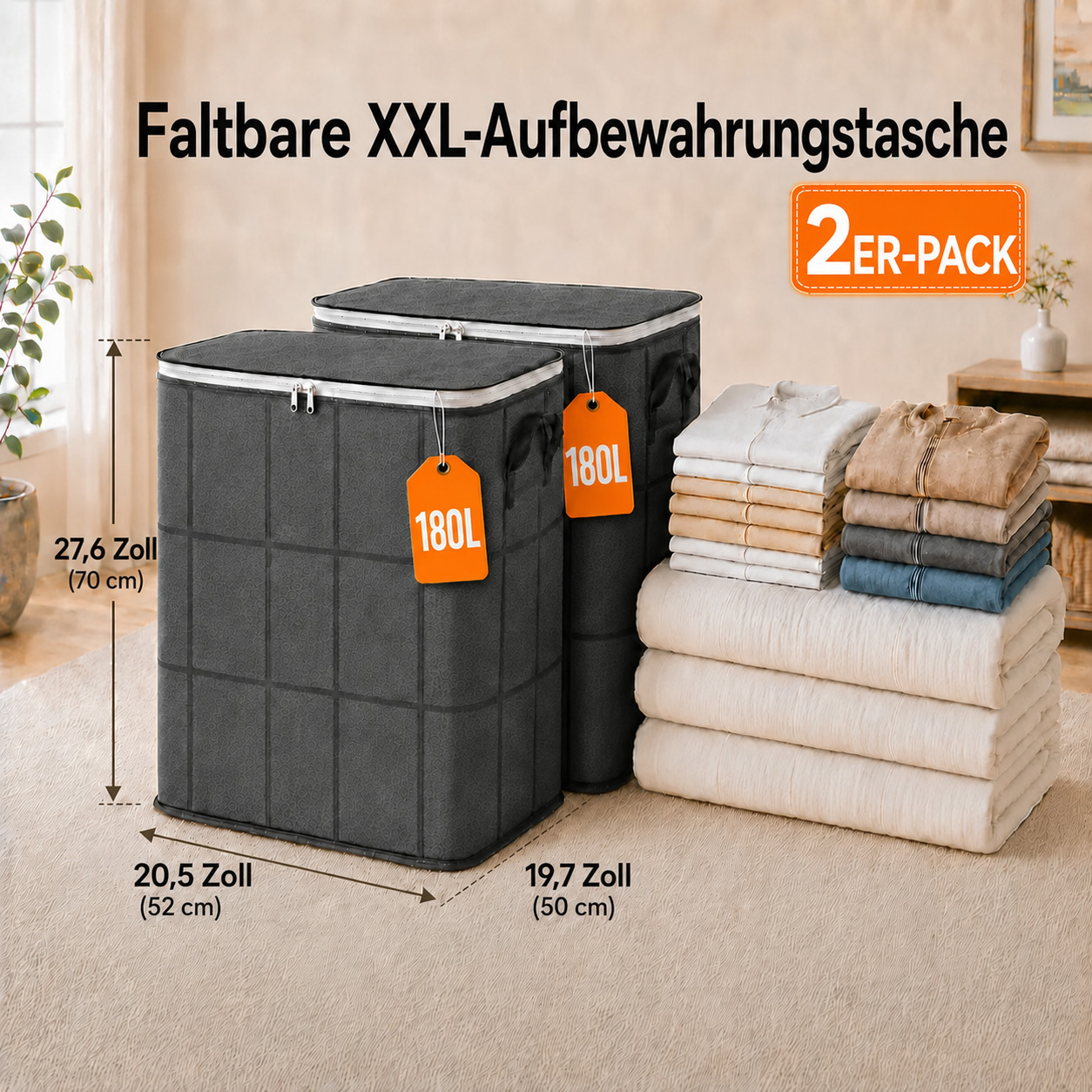 180 Liter Platz für dein Chaos – aber nur, wenn du es ordentlich haben willst