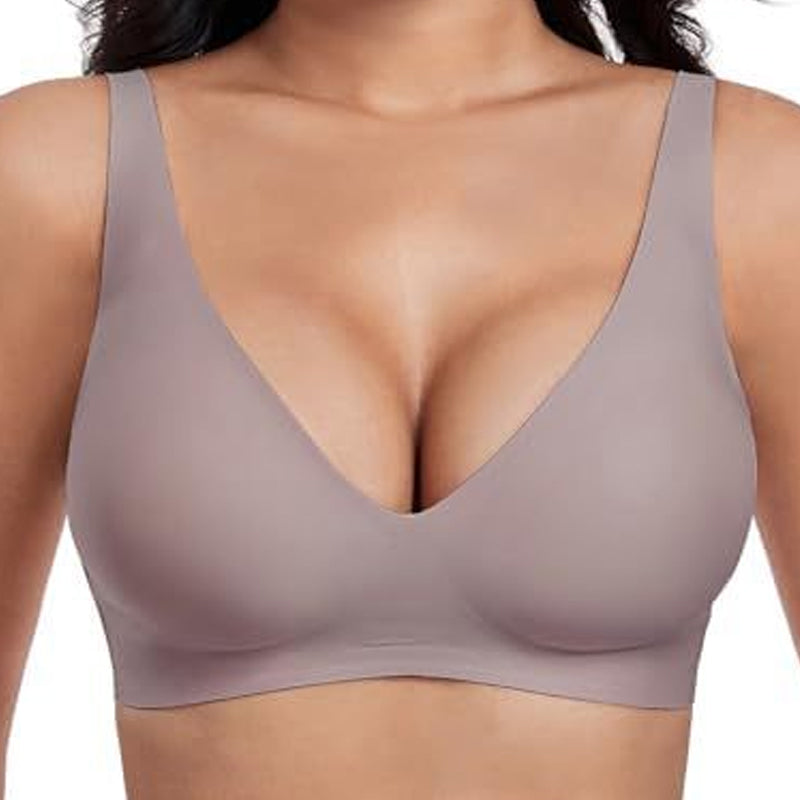 💗 Letzter Tag Sale – 50% Rabatt ⚡ Über 50.000 verkauft!! 💕 Jelly Wireless Damen-BH – bequemer Push-Up-Bralette, nahtloser T-Shirt-BH, tief ausgeschnitten für den Alltag